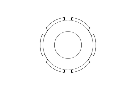 Slotted nut F DN40 1.4404