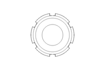 Slotted nut F DN40 1.4404