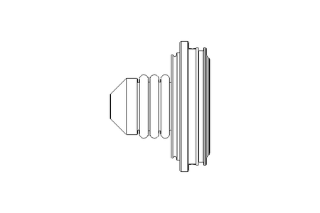 Rubber bellows L=46.2 D=61