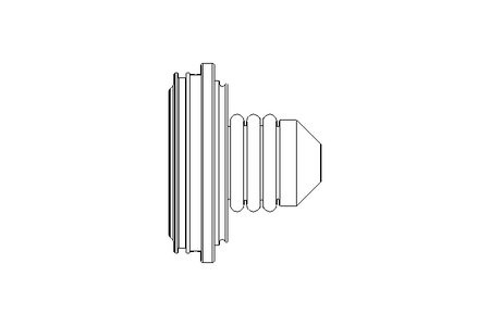 Rubber bellows L=46.2 D=61