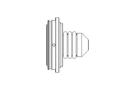 Rubber bellows L=46.2 D=61