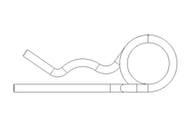 Federstecker 5 DIN 11024 verzinkt