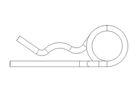 Federstecker 5 DIN 11024 verzinkt