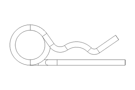 Federstecker 5 DIN 11024 verzinkt