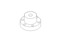 Threaded nut LH TR10x2 PA