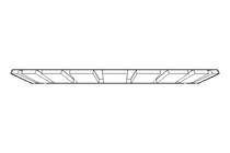 Locking bracket MB8 40x62 St-Zn DIN5406