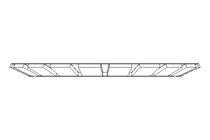 Locking bracket MB8 40x62 St-Zn DIN5406