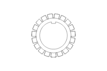 Locking bracket MB8 40x62 St-Zn DIN5406