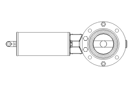 Butterfly valve B DN050 OVO NC F D16