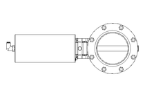 Butterfly valve B DN100 FVF NC F