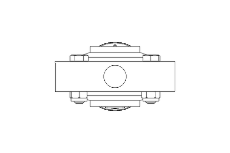 Butterfly valve B DN040 WVW NC H