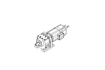 Helical gear servo motor 35 Nm