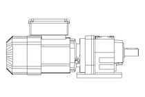 Spur gear motor 0.37kW 49 1/min