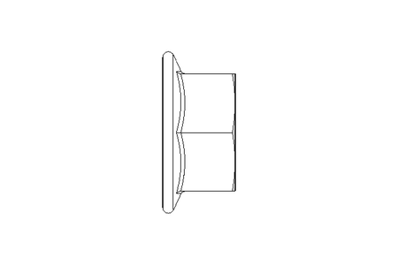 6KT-Mutter mit Flansch M8 A2 DIN6923