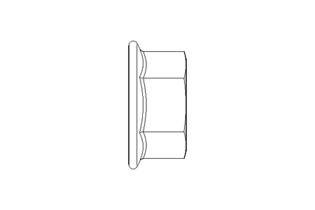 6KT-Mutter mit Flansch M8 A2 DIN6923