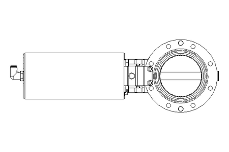 Butterfly valve B DN080 OVO NC HF