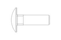 Round head screw M12x40 A2 DIN603