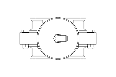 Butterfly valve B DN100 CVC NC F