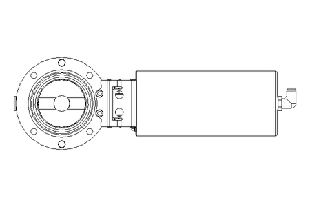 Butterfly valve B DN065 OVO NC V D22