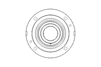 Flange bearing housing unit RMEO 100x340