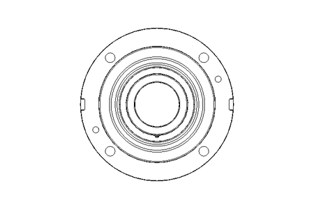 Flange bearing housing unit RMEO 100x340