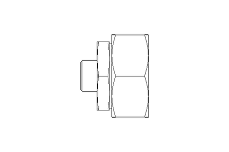 Reducing coupling L 42/15 St-Zn ISO8434