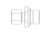 Pipe screw connector L 10 G1/2" 1.4571