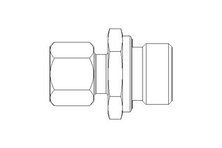 Pipe screw connector L 10 G1/2" 1.4571