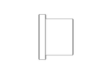 Plain bearing bush 12x16x20x15x3