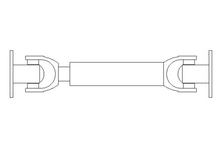 Universal joint shaft D=65 L1=280 L2=310