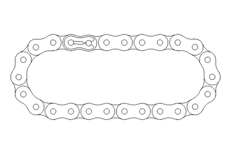 Rollenkette komplett 10B-1 26GL.D8187