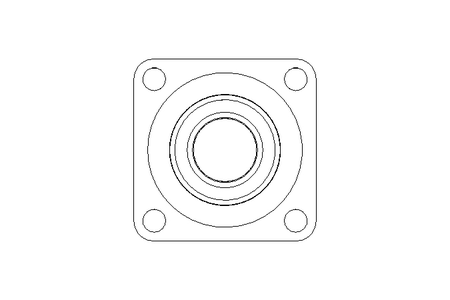 Flange bearing PCJ N 50/43.7x143