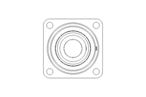 Flange bearing PCJ N 40/43.7x130