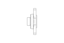 Flange bearing RCJTZ 25x70x44.4