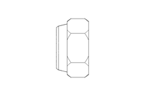 Hexagon nut M6 A4 DIN985