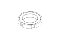 Slotted nut M45x1.5 A2 DIN1804