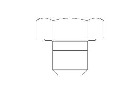 Hexagon screw M10x10 8.8 ISO4017