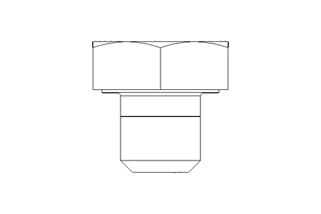 Hexagon screw M10x10 8.8 ISO4017