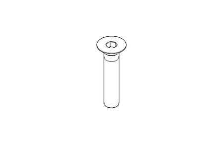 Countersunk head screw M6x30 A2 70