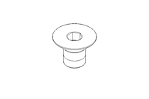 Countersunk head screw M8x12 A2 70