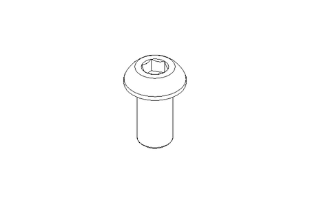 Flat head screw M6x12 A2 ISO7380