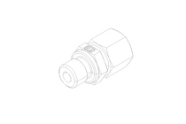 Pipe screw connector L 10 G1/4" St-phos