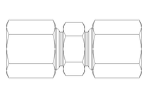 Pipe screw connector LL 6/6 St-Zn