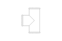 T-Stück B1 1/4" TG-Zn DIN EN 10242