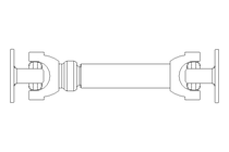 Universal joint shaft D=90 L1=350 L2=465