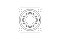 Flange bearing RCJ N 50/62.7x143