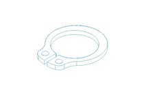 Anel de retenção 10x1 1.4122 DIN471