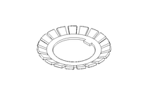 Locking bracket MB5 25x42 St DIN5406