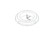 Slotted nut M35x1.5 1.0503