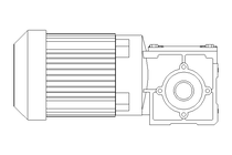 Right-angle geared motor 0.25kW 79 1/min